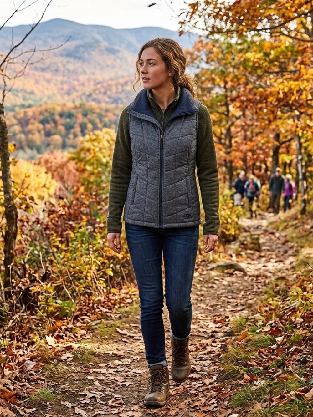 ✨🎉2x HP 🎉✨The North Face Gray Quilted Vest